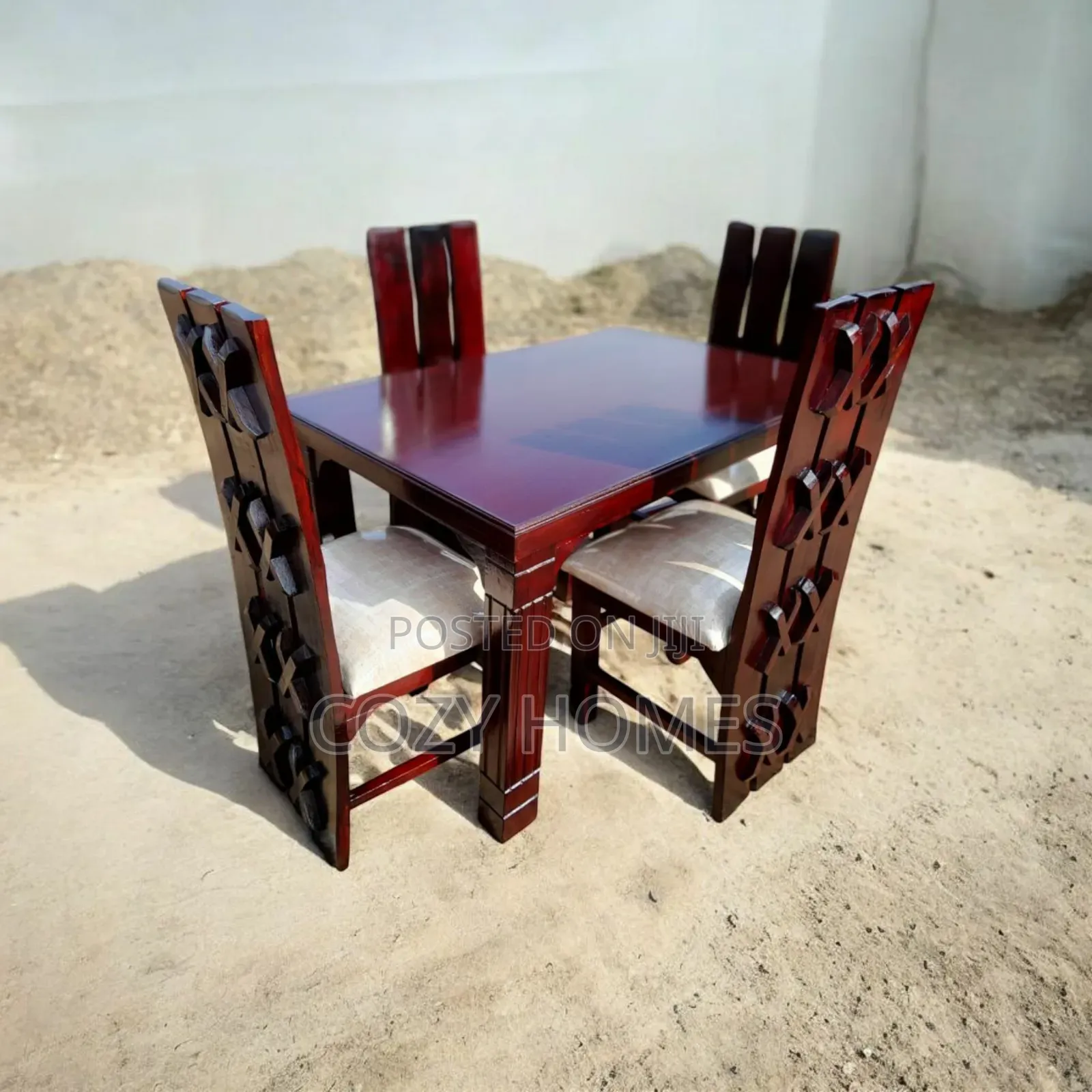 Dining Table, a Pristine Brown Four Seater Dining Set