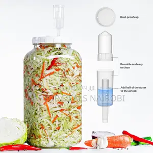 2l Fermentation Jar With a Reusable Airlock(2000ml)