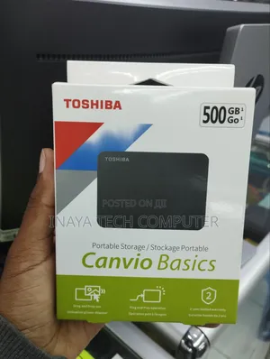 Toshiba 500gb Canvio Basics Plug and Pay External HDD