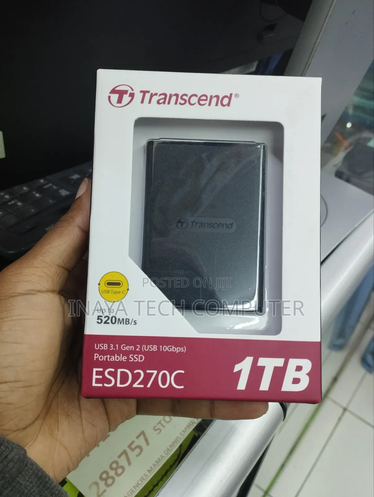 Transcend Esd270c 1tb External SSD--Black