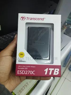 Transcend Esd270c 1tb External SSD--Black