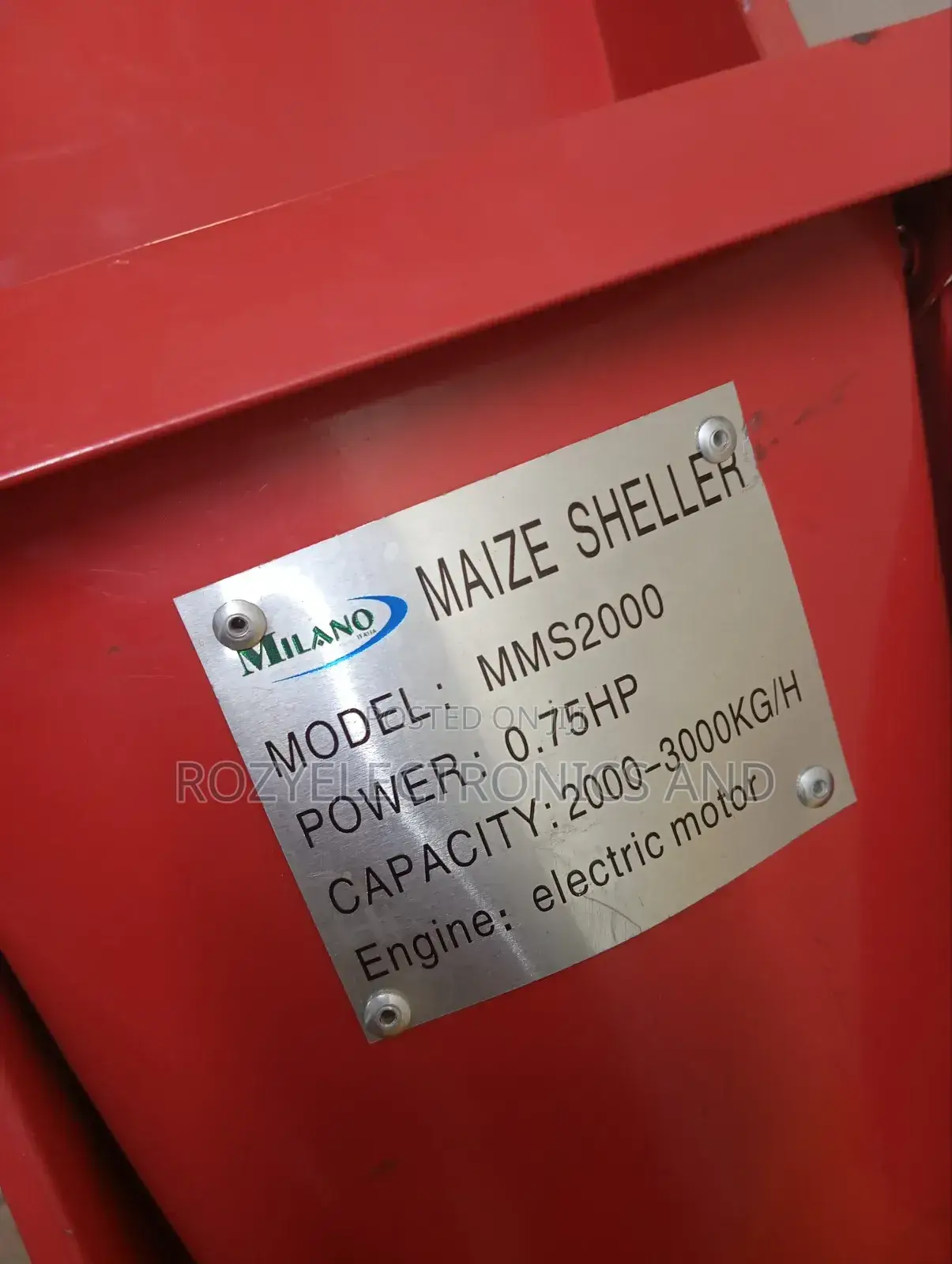 Maize Sheller With Galosine Engine