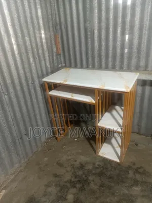 Nail Table, With Marble Tops and Shelves 