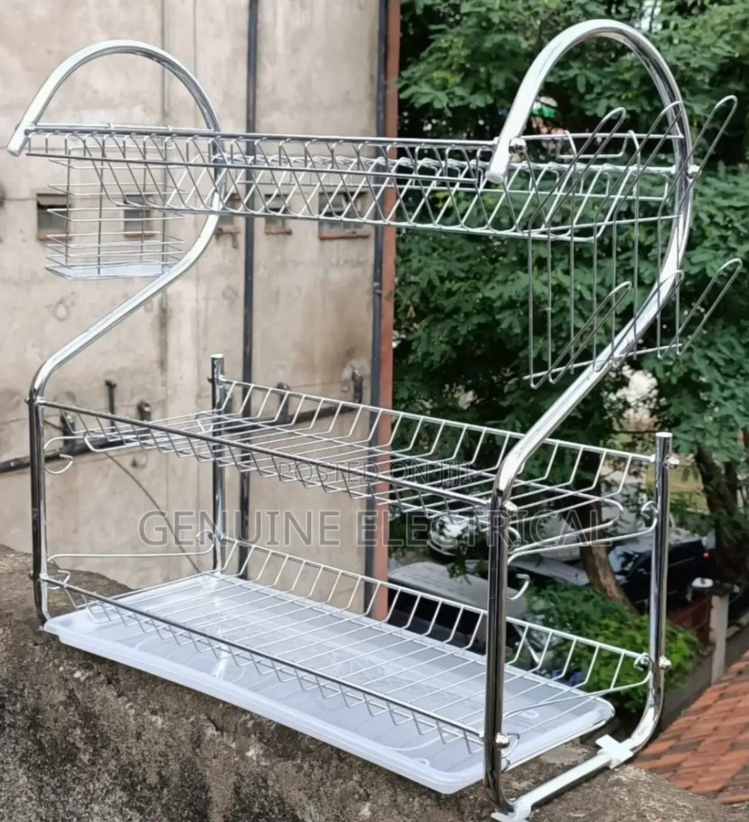 Nunix 3tier Stainless Steel Dish Drainer