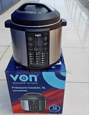 Pressure Cooker, Von Electric Digital Pressure Cooker 6l