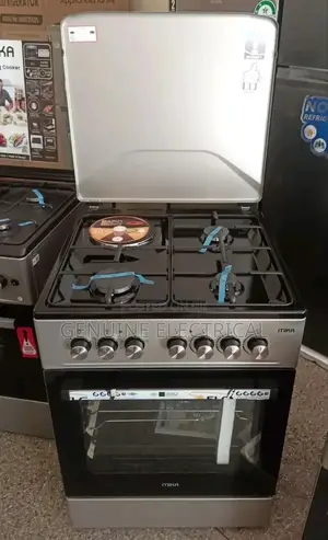 Mika 3 Gas + 1 Electric Mst58u31e3blem Cooker, Black 58cm