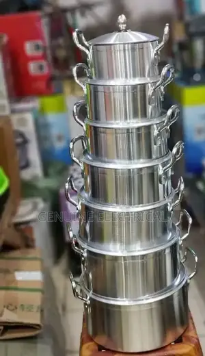 14 Pieces Heavy Aluminium Cooking Pot Set.