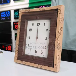 Brown Colour Simple Design Wall Clock