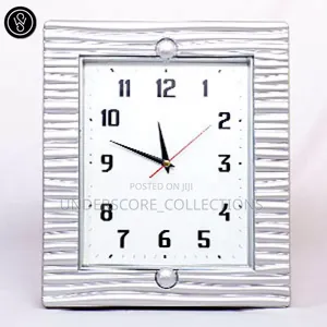 Gray Frame Simple Design Wall Clock