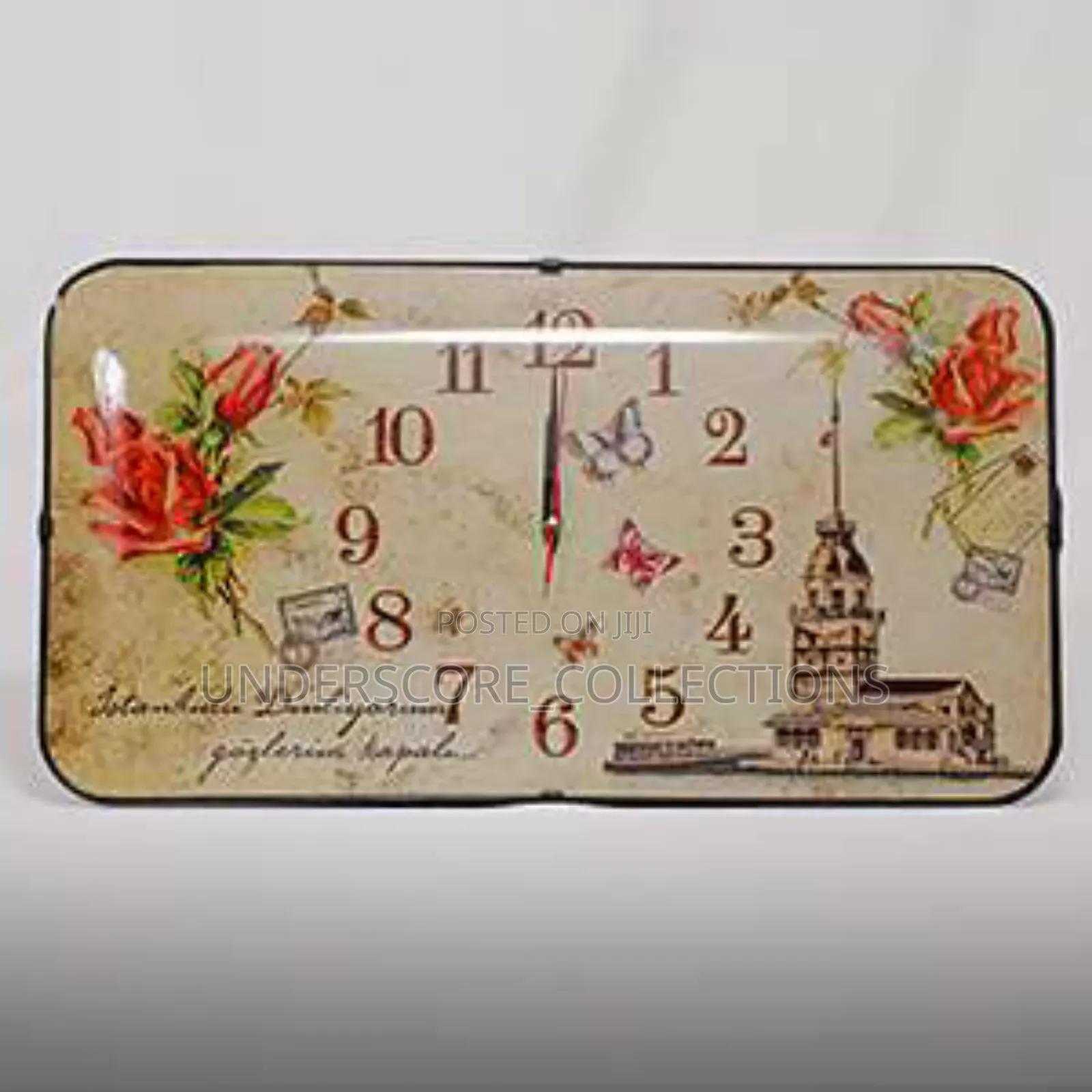 Beige Horizontal Istanbul Elegance Clock
