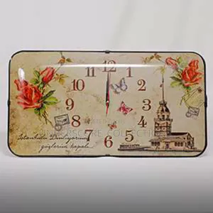 Beige Horizontal Istanbul Elegance Clock