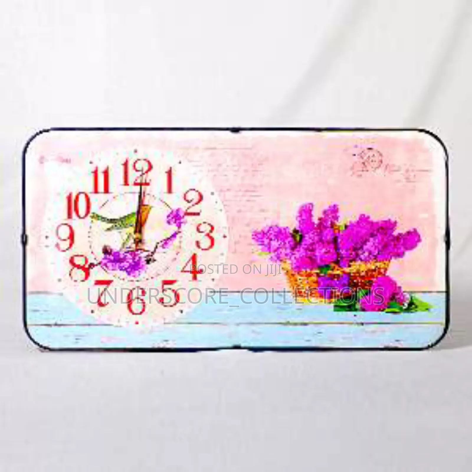 Horizontal Floral Clock