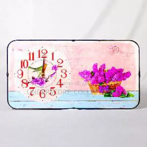 Horizontal Floral Clock