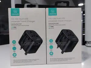 Universal Travel Adapter Usams T55 12w Dual Usb