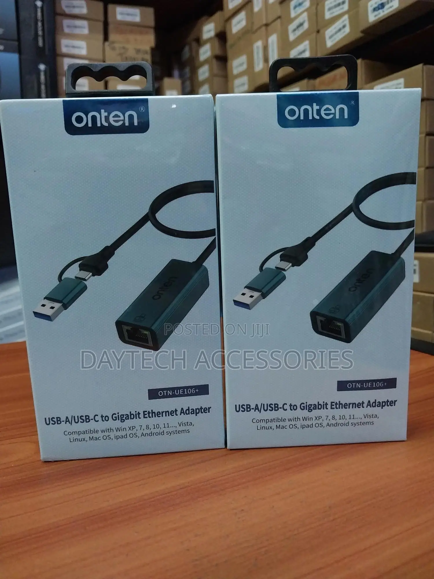 Onten Ue106+ Ethernet Adapter Usb-a Usb-C Rj45 1000m