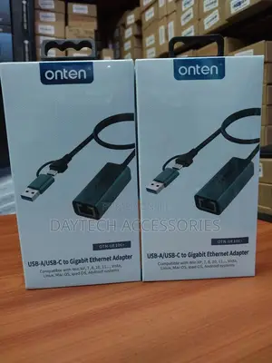 Onten Ue106+ Ethernet Adapter Usb-a Usb-C Rj45 1000m
