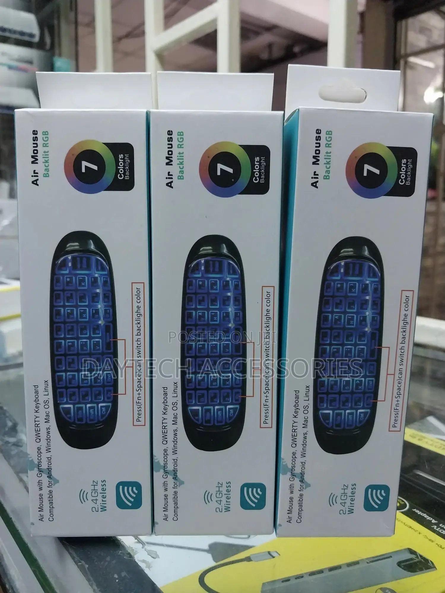 Fly Air Mouse Wireless Backlit Keyboard Rechargeable