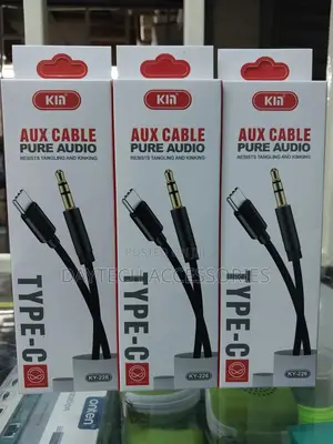 Type-C to 3.5mm Audio Aux Cable