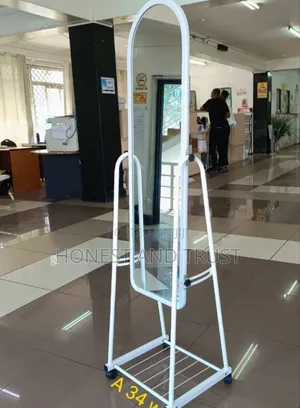 Brand New White Dressing Mirror With Wheels