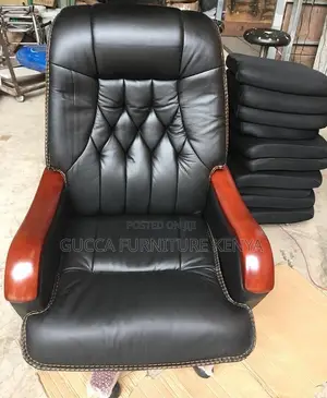 Office Chairs: Real Leather Directors Office Chair