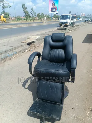 Barber Chair, Black Plain 