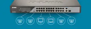 26-Port Gigabit Poe Switch With 24 Poe+ Ports (8 Long