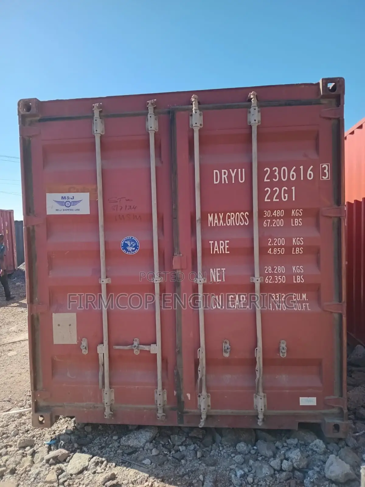 Clean M J Container Unit