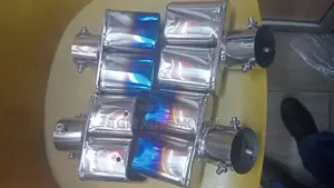 Double Pipe Exhaust Muffler Tip