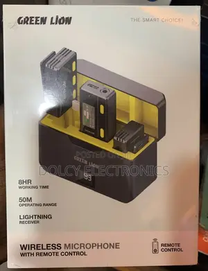 Green Lion 2 in 1 Wireless Microphone (Lightning Connector)