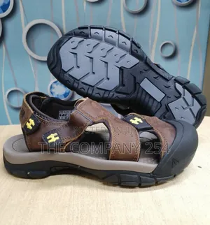 Original Quality Leather Assorted Men Cat Open Slides