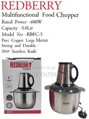 Redberry Food Chopper.5litres