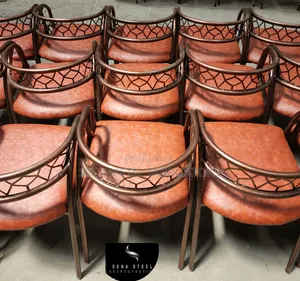 Copper Metallic Chairs With Powdercoating Finish