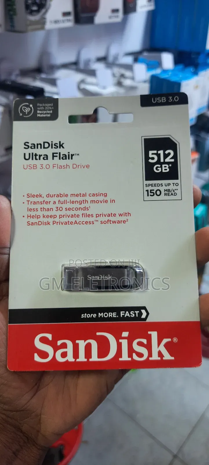 512gb Universal Flash Drive- Metallic.