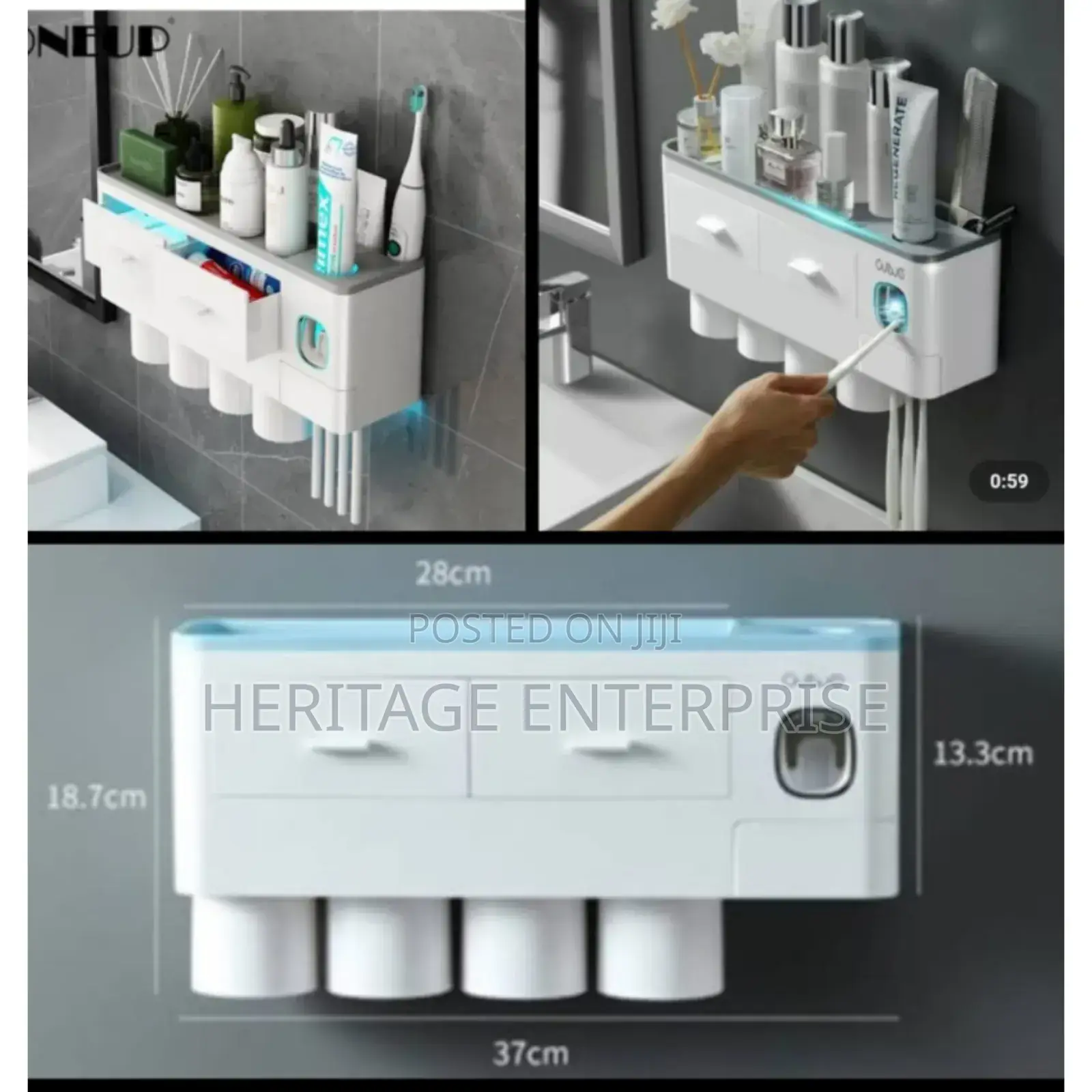 Toothbrush Holder, 4 Cup