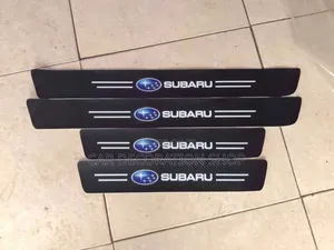 4pcs Subaru Door Plastic Carbon Finish Antiscratch Stickers