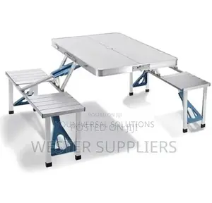 Camping Chair And Table Set With 4 Seats