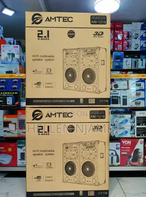 Amtec 1218 Powered Speaker With Microphone