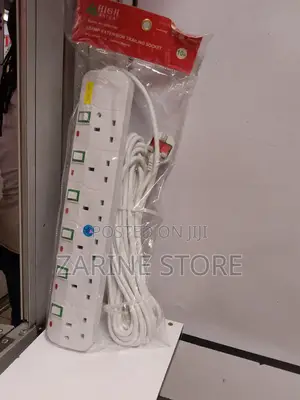 Power Extension Corded 10metres Long 6 Ways Astra