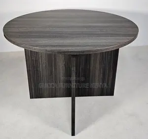 Boardroom Tables:Modern Grey Oak Round Meeting Room Table