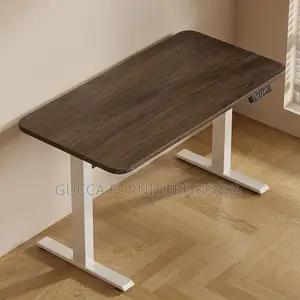 Office Tables:120cm Wood Electric Adjustable Writing Table