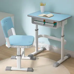Kid's Furniture: Flexible Height Wood Children Computer Desk