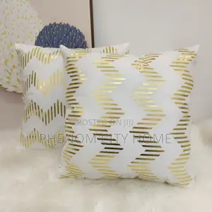 New Print of White Throwpillow Covers