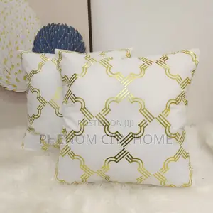 New Print of White Throwpillow Covers