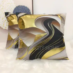 Gold With Black and White Colour Thropillows Covers