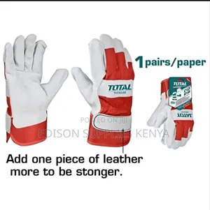 Total Leather Working Gloves Heavy Duty Gardening Gloves