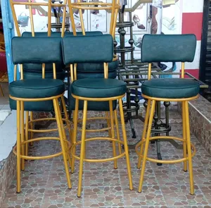 Kitchen Counter-High High Stools With Powder-Coating Finish.