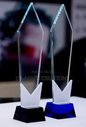 Blue/Black Sharp Acrylic Awards