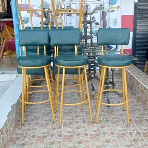 Kitchen Counter-High High Stools With Powder-Coating Finish.