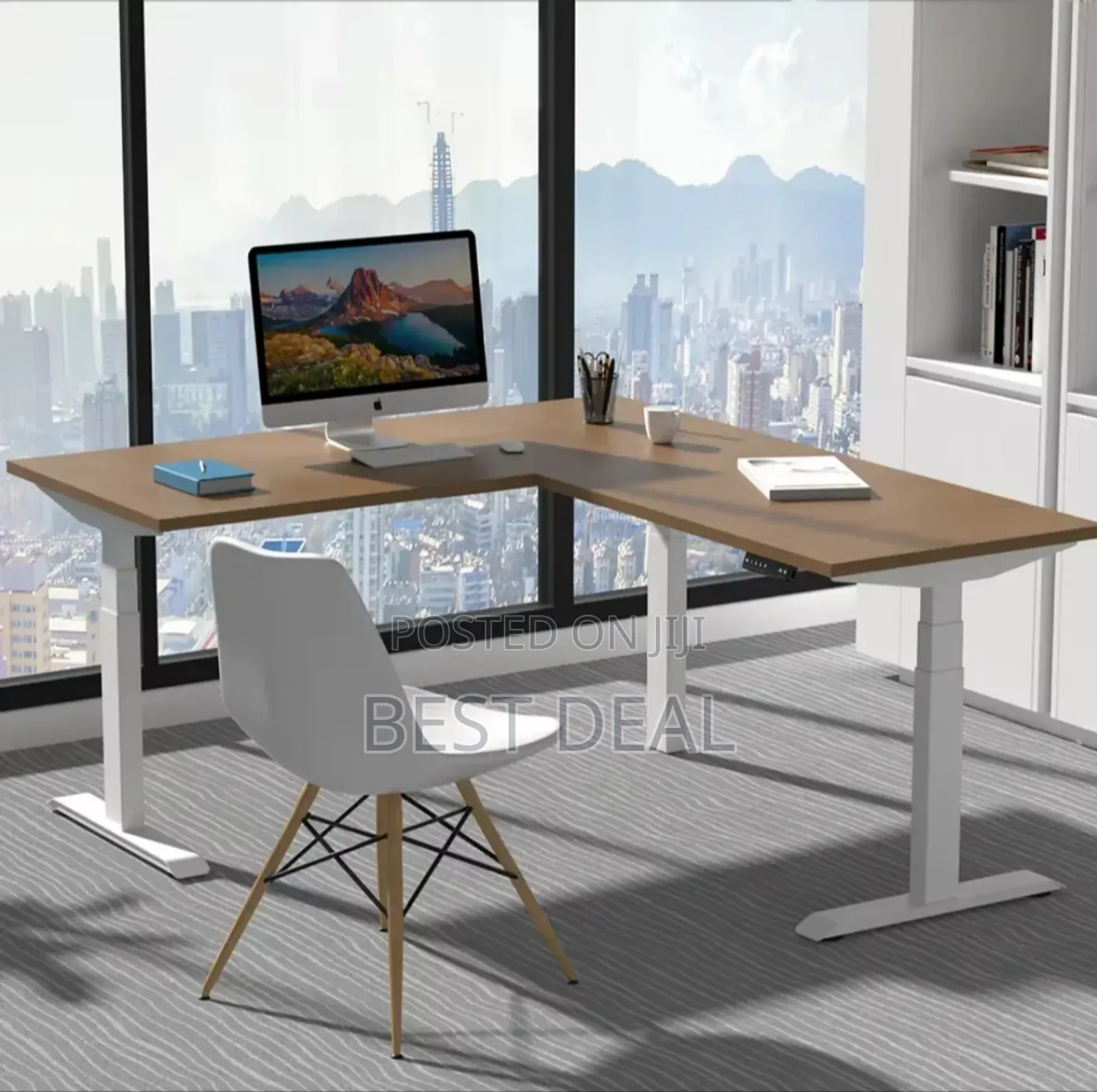 L Shape Electric Ergonomic Height Adjustable Desk