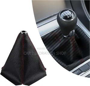 Leather Dustproof Car Shift Gear Knob Cover